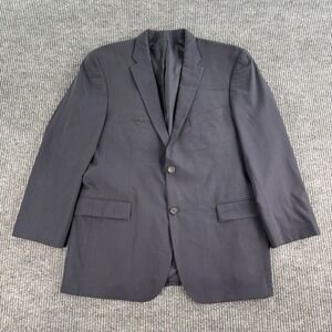 Hugo Boss Suit Jacket 42 R Blue Wool Pasolini Movie Birdseye Travel Italy Sport